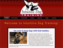 Tablet Screenshot of intuitivedog.com